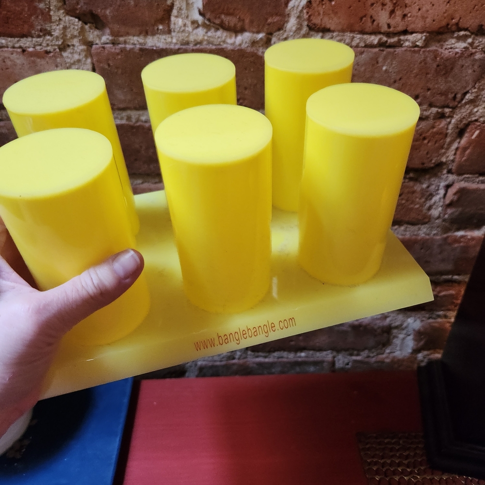 Yellow Bangle Display Stand